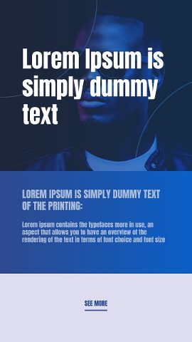 Vertical Business Office Story Text Animations with Dark Blue Tint Premiere Pro MOGRT
