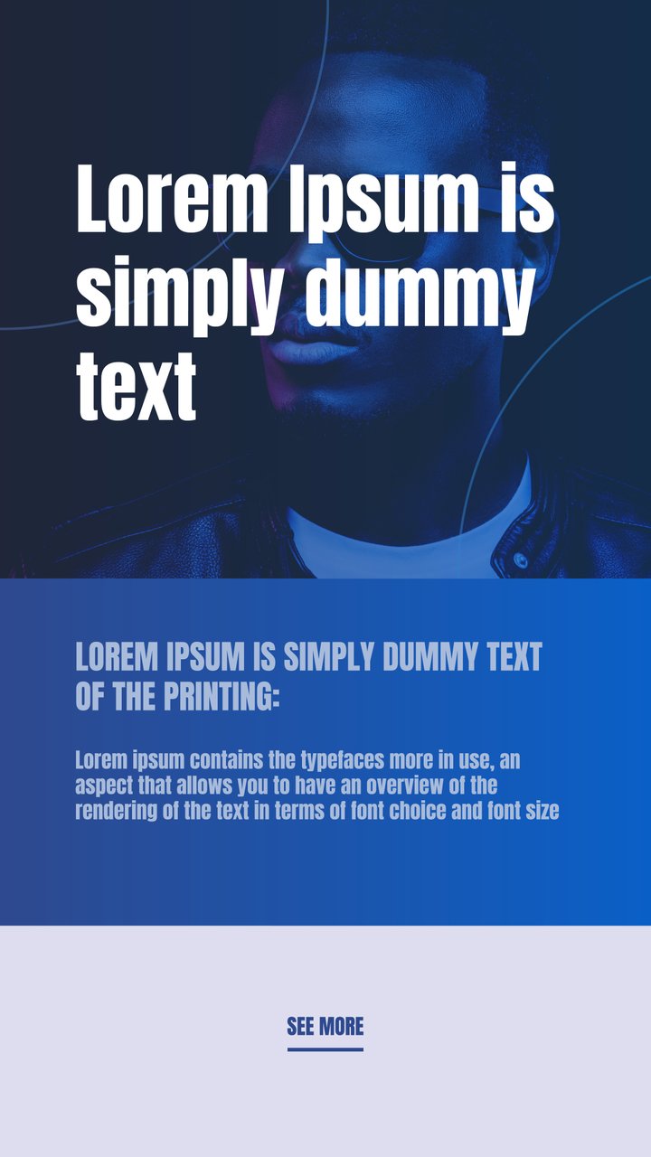Vertical Business Office Story Text Animations with Dark Blue Tint Premiere Pro MOGRT