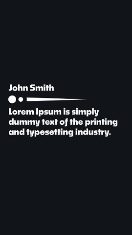 Vertical Author Dot Line Quote Card Animations After Effects Template