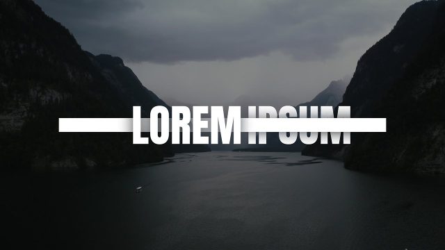 Bold Word Text Animations featuring a Thick Strike Through Bar Premiere Pro Motion Graphics Template
