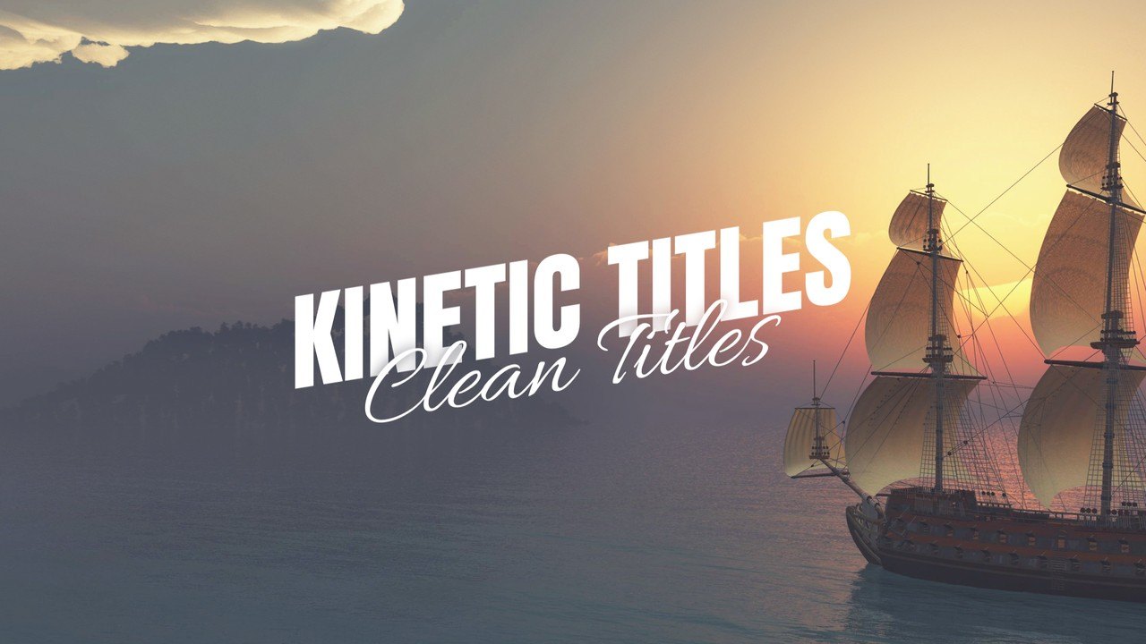 Epic Title Animations with Narrow Capitals and Flowing Script After Effects Template