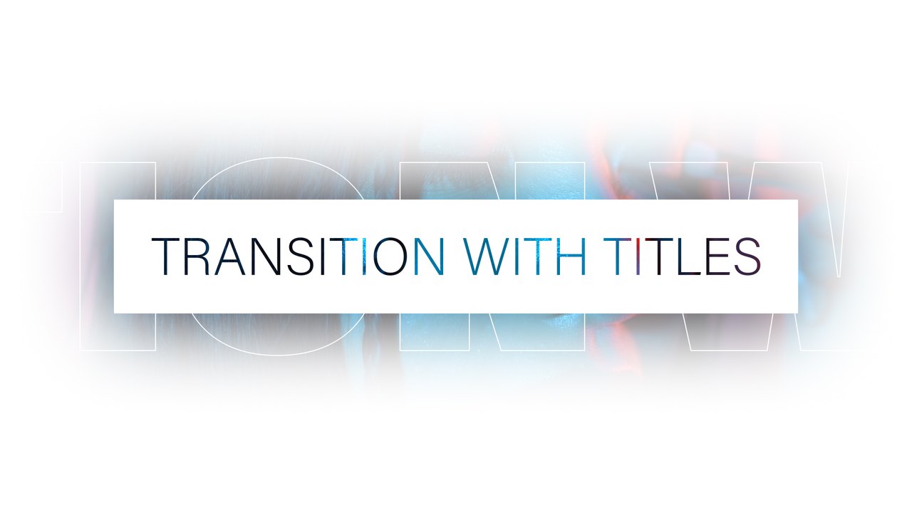 Elegant Light Type Glow Card Transition After Effects Template
