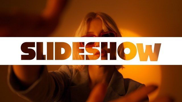 Dynamic Caps Slideshow Intros with Colorful Tiles After Effects Template