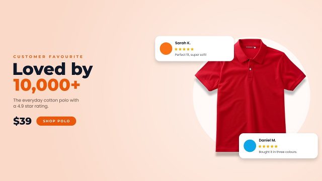 Customer Review Cards Product Sale Animation After Effects Template