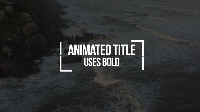 Film Typography: Open Corner – Free After Effects Project