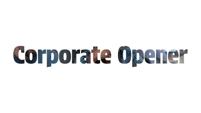Giant Word Mask Corporate Opener Title Transitions After Effects Template