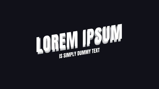 Bold Extruded Title Animations featuring a Small Subtitle MOGRT Template
