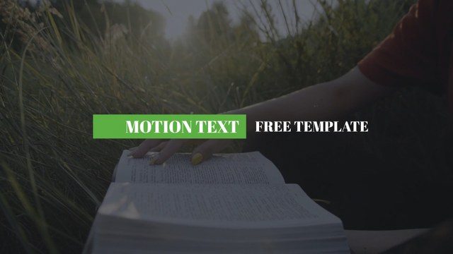 Stylish Motion Text Free Template for Social Media Campaigns