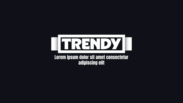 Animated Trendy Boxed Typography with Paragraph Lines After Effects Video Template