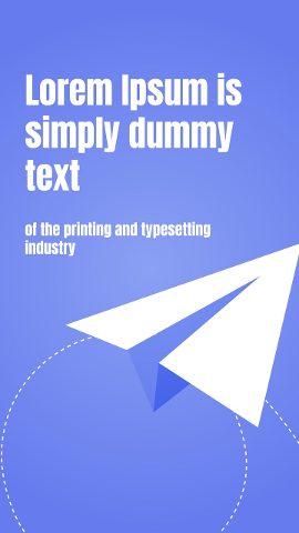 Vertical Paper Plane Corporate Story Text After Effects Template