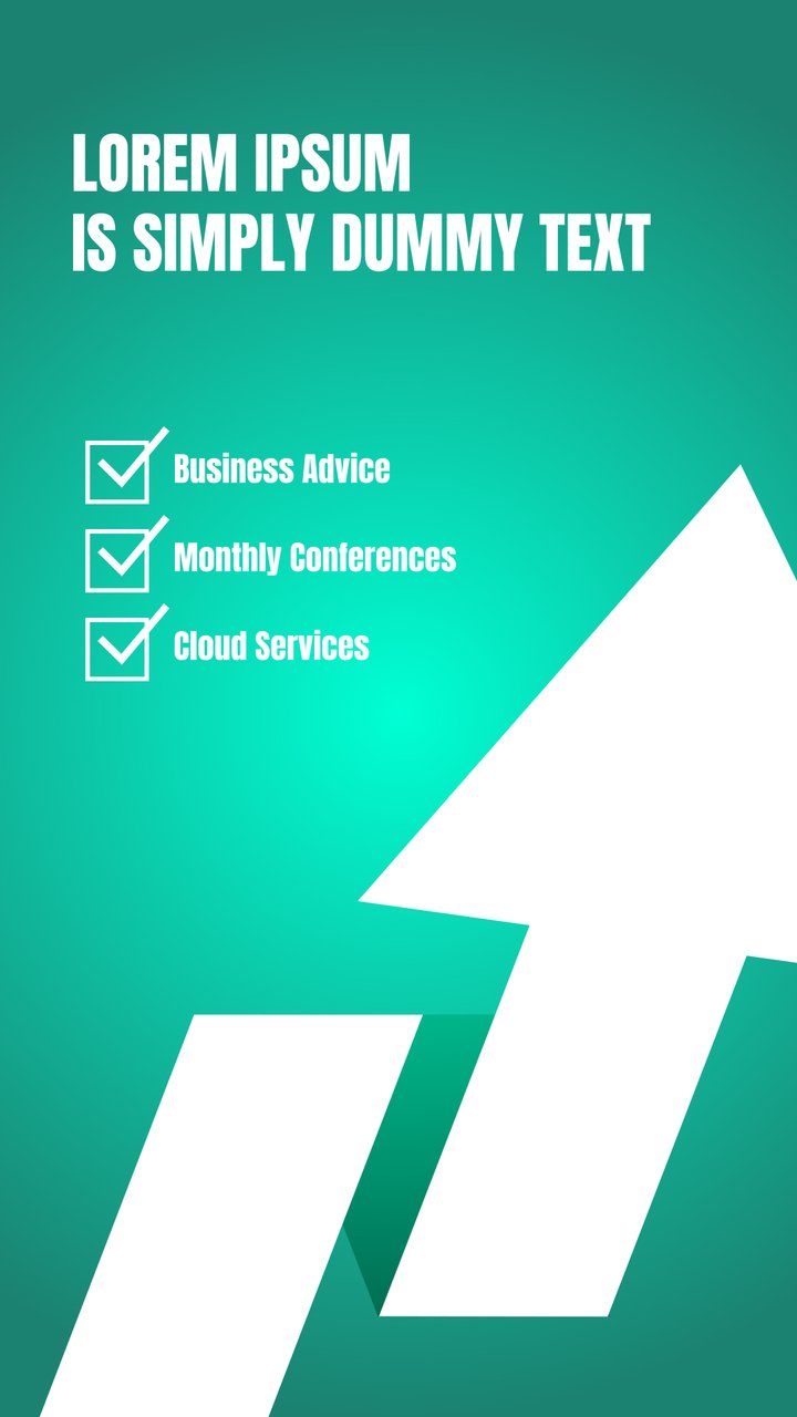 Vertical Business Growth Story Text featuring Check List Premiere Pro MOGRT