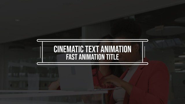 Minimal Top and Bottom Rule Title for Film Title Cards – Free After Effects