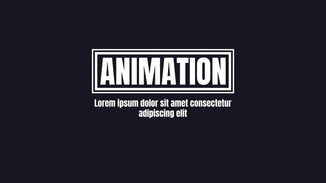 Outline Box and Paragraph Title Animation Layout for Event Openers After Effects Template Pack