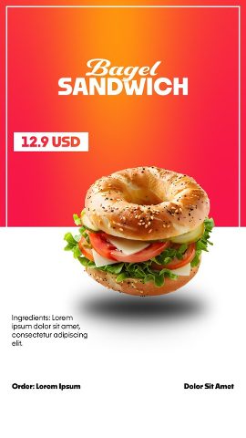 Vertical Product Promo featuring Script Caps Title and Price Chip After Effects Template