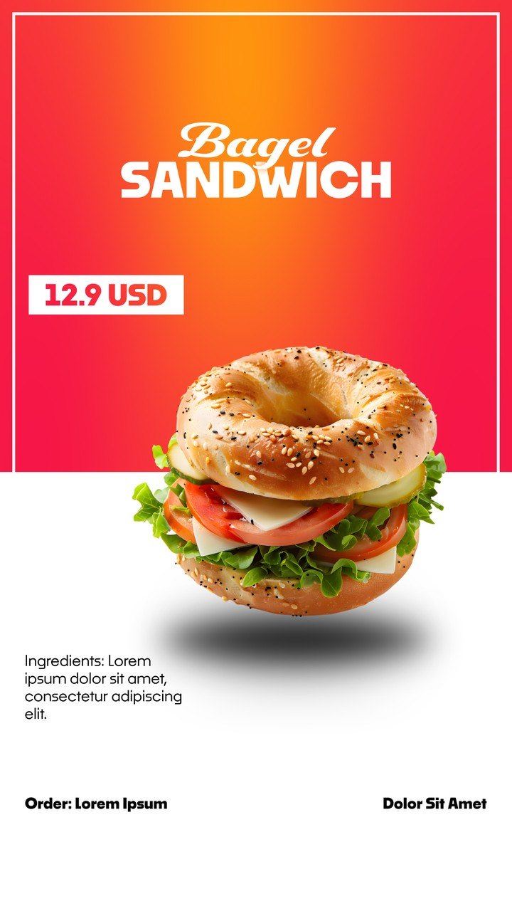 Vertical Product Promo featuring Script Caps Title and Price Chip After Effects Template