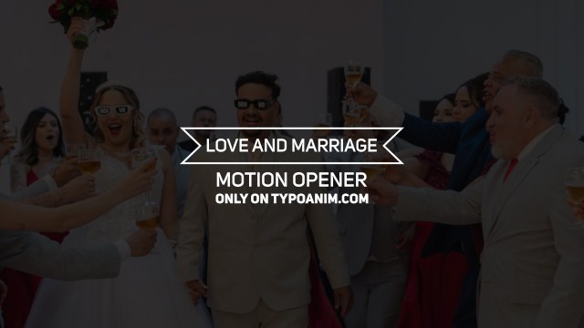 Minimal Ribbon Wedding Opener Text Animation for Engagement Videos – Free After Effects