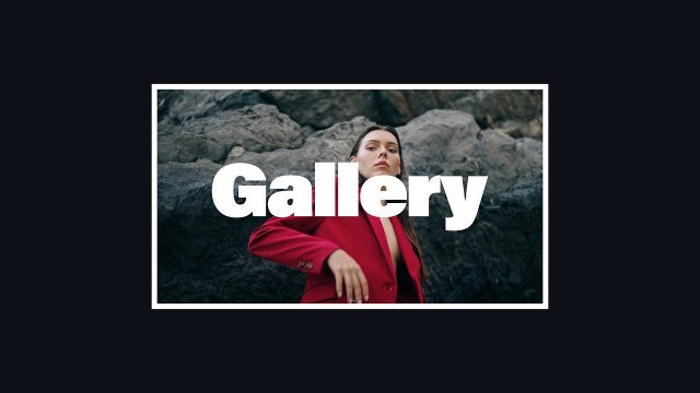 Dynamic Gallery Slideshow in White Frames and Stripes After Effects Template