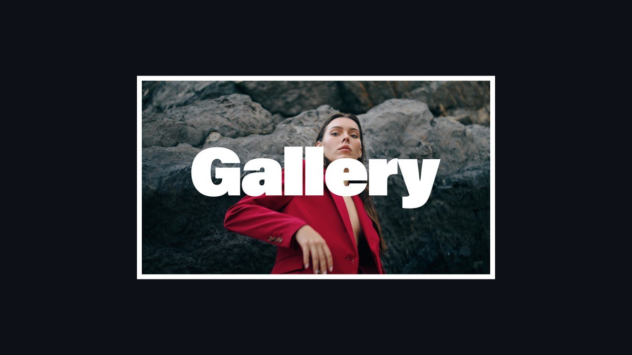 Dynamic Gallery Slideshow in White Frames and Stripes After Effects Template