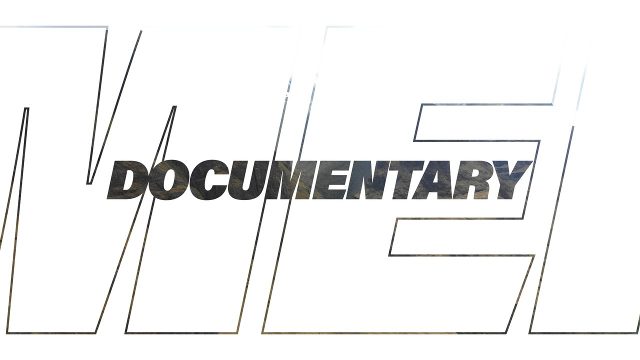 Animated Italic Outline Giant Letters Bold Documentary Title Transition for Adobe After Effects