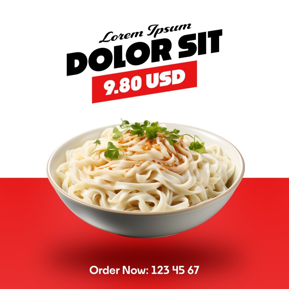 Square Product Promo with Script Caps and Slanted Red Tag After Effects Template