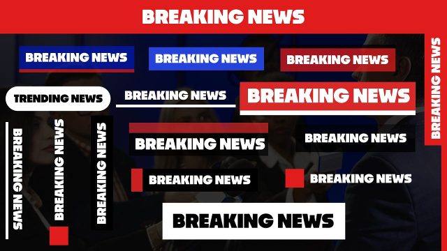 Breaking News Alert Label