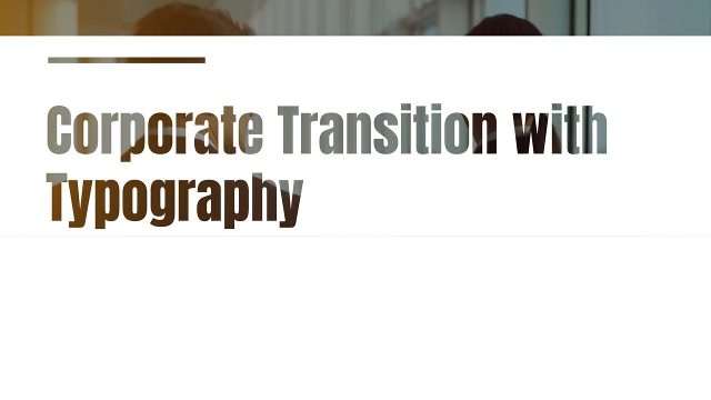 Corporate Cut-Outs Transition with Two Line Typography Motion Graphics Template for Premiere Pro