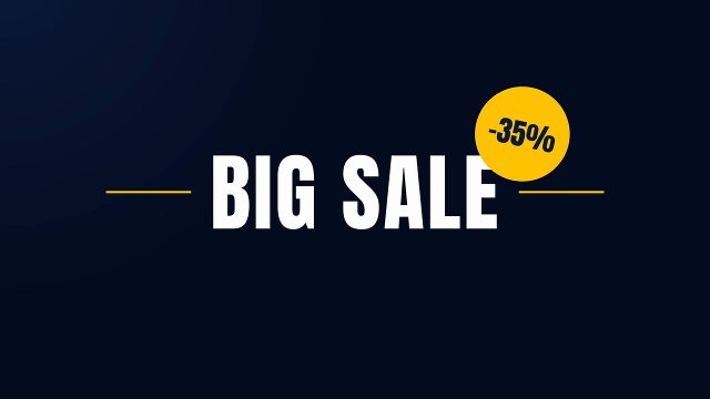 Black Friday Sale Titles featuring Circle Discount Sticker MOGRT for Premiere Pro