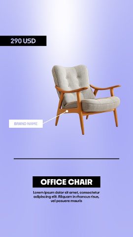 Vertical Product Spotlight Ad with Pastel Name Plate Premiere Pro MOGRT