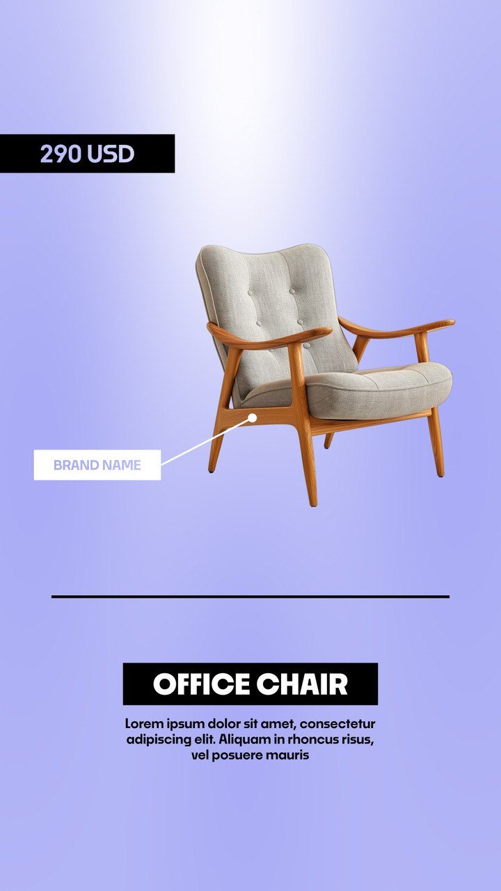 Vertical Product Spotlight Ad with Pastel Name Plate Premiere Pro MOGRT