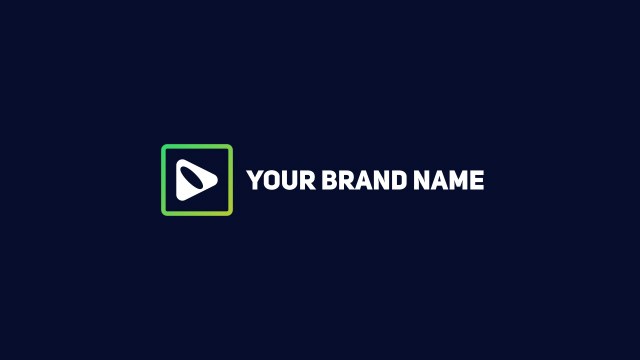 Brand Green Square Logo Animation – Free After Effects Template
