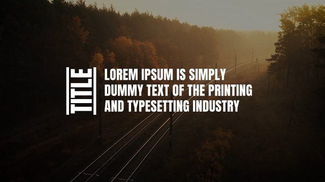 Rotated Side Word Corporate Text Animation After Effects Template