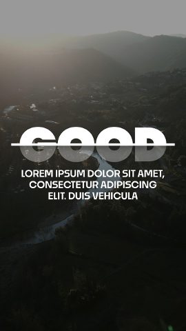Vertical Title Animation featuring Strikethrough Word and Paragraph After Effects Template