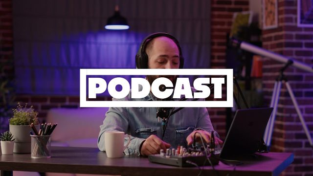Media Filled Intro Word Podcast Text Animations for Adobe After Effects