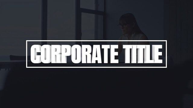 Modern Condensed Outline Shadow Corporate Title Boxes for App Launches After Effects Project