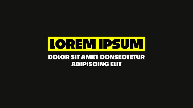 Yellow Box Headline with Paragraph Stylish Text Animations for Product Launches After Effects Templates