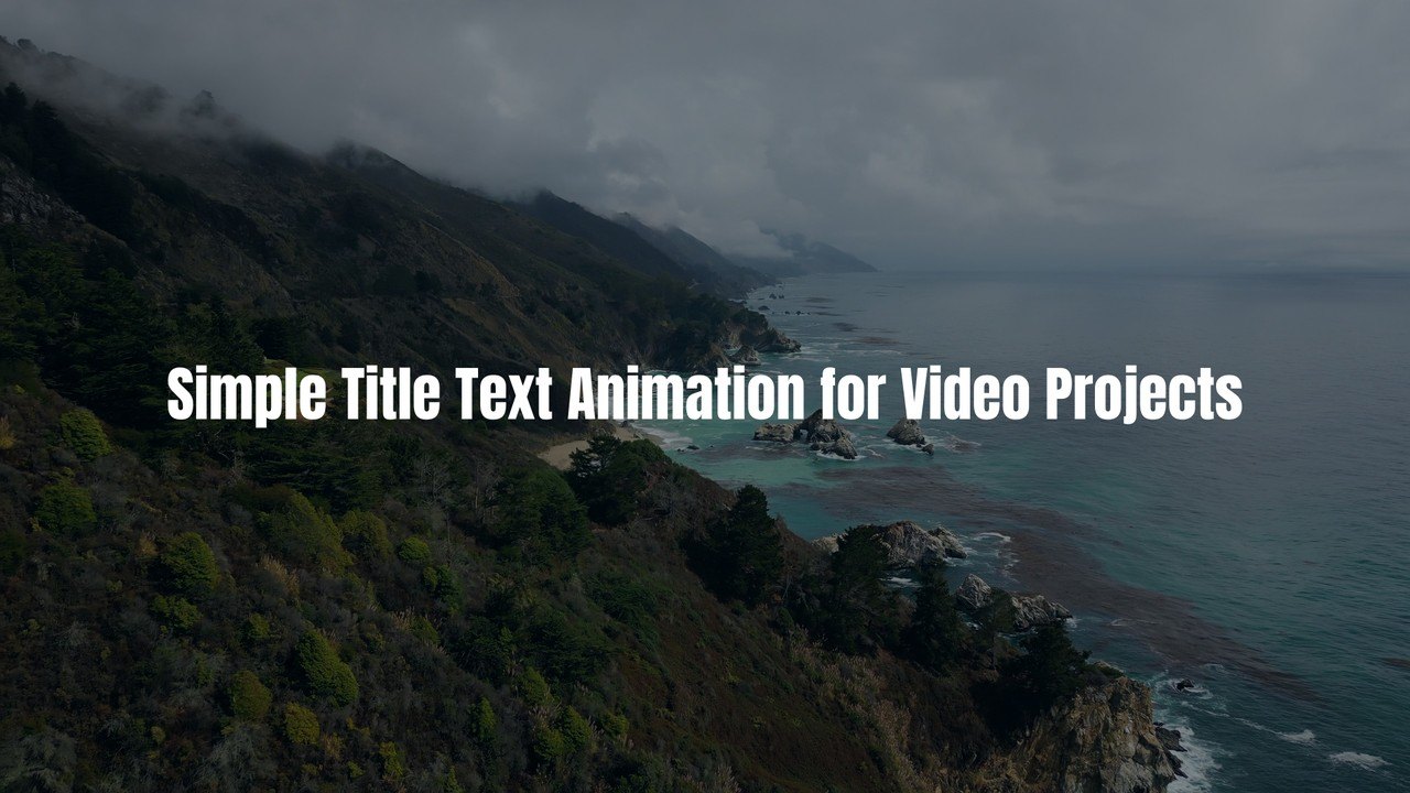 Simple Sentence Typing Text Animations After Effects Template