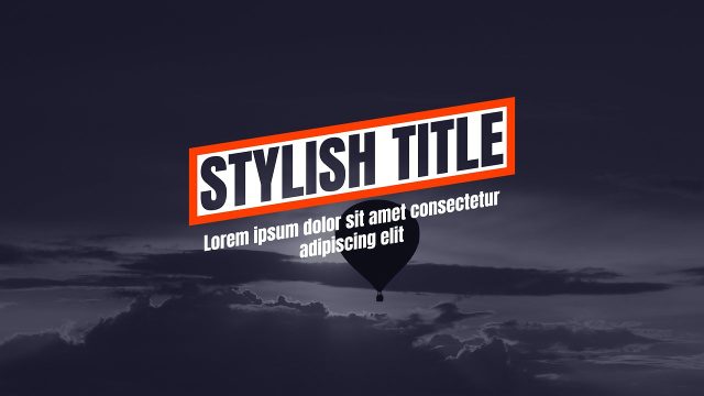 Corporate Tilted Headlines Box Typography Animation Premiere Pro Video Template