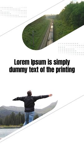 Vertical Minimal Capsule Photo Window Slideshow Story After Effects Template