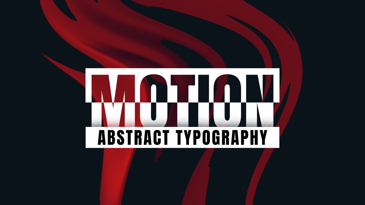 Masked Half Letter Box Typography Title with Glitch Blocks After Effects Template
