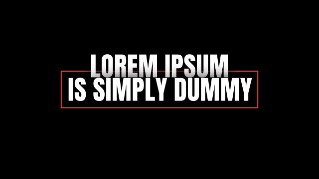 Red Framed Line Corporate Title Animation for Business Intros After Effects Template