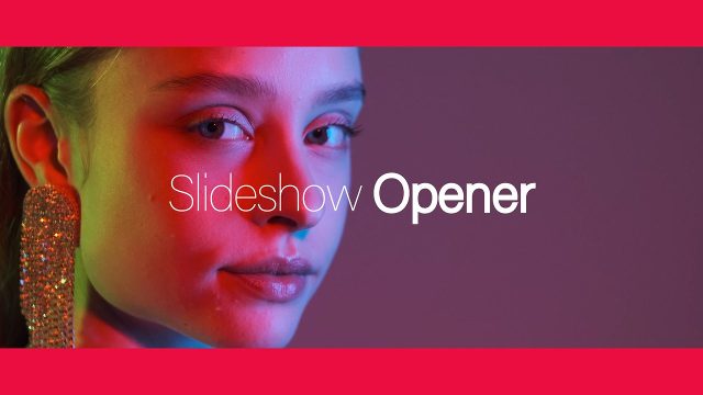 Graceful Light Lettering Slideshow with End Card Premiere Pro MOGRT