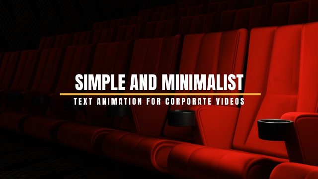 Orange Rule Corporate Headline with Tracked Subtitle for Adobe After Effects