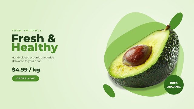 Restaurant Menu Promo with Organic Blob Shapes After Effects Template