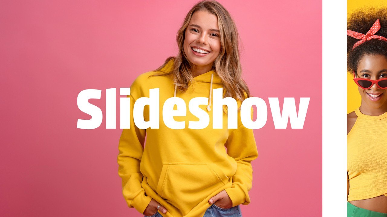 Fast Pink Stripe Slideshow Openers Premiere Pro MOGRT