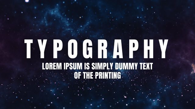 Elegant Typography Headline featuring Wide Tracked Word and Fading Caption Template for After Effects