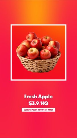 Vertical Per Piece Pricing Frame Product Promo After Effects Template