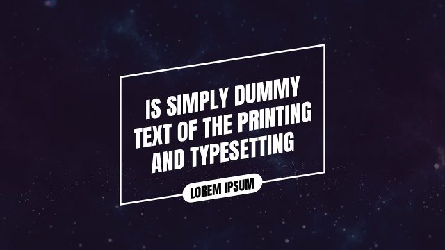 Label to Rotated Outline Box Corporate Quote Text Animation After Effects Template