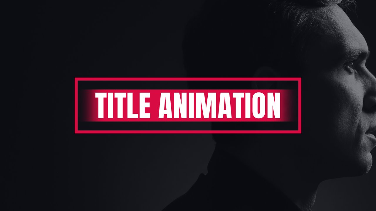 Minimal Red Box Slide Corporate Title Animation featuring Box Design Premiere Pro MOGRT