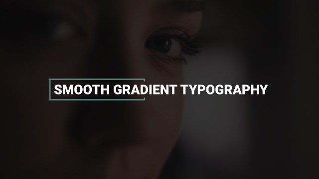 Smooth Gradient Typography Free After Effects Text Animation Template for Modern Projects