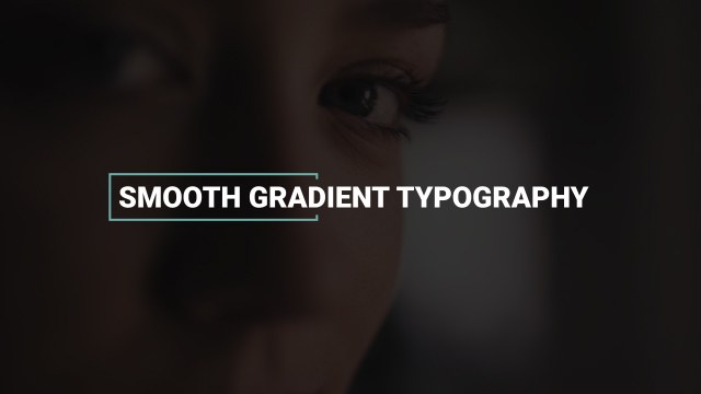 Smooth Gradient Typography Free After Effects Text Animation Template for Modern Projects